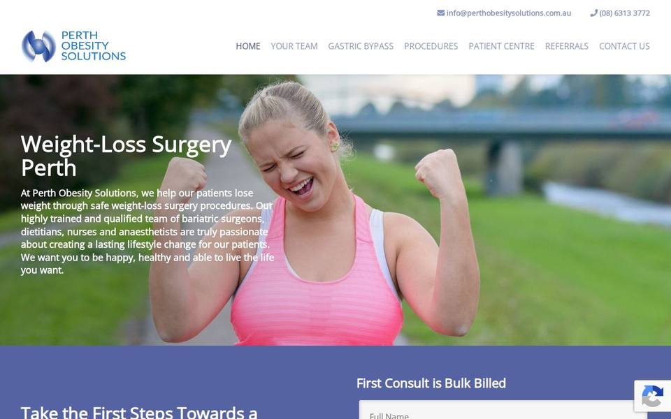 Perth Obesity Solutions website
