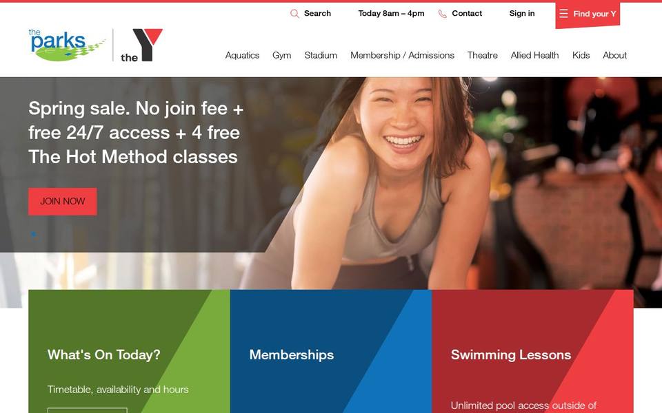 The Y The Parks Recreation and Sports Centre website