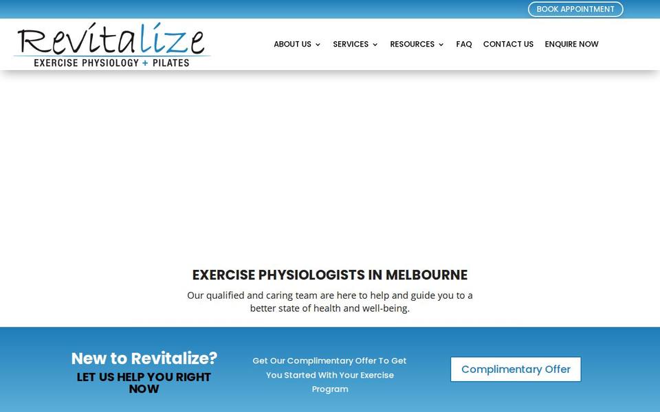Pilates Essendon website