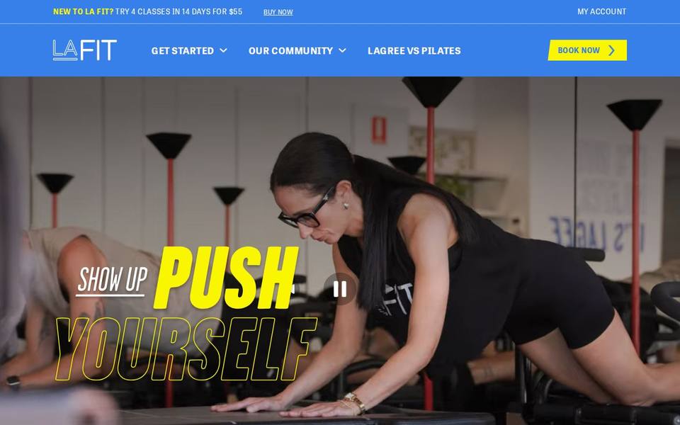 LA Fit Highgate website