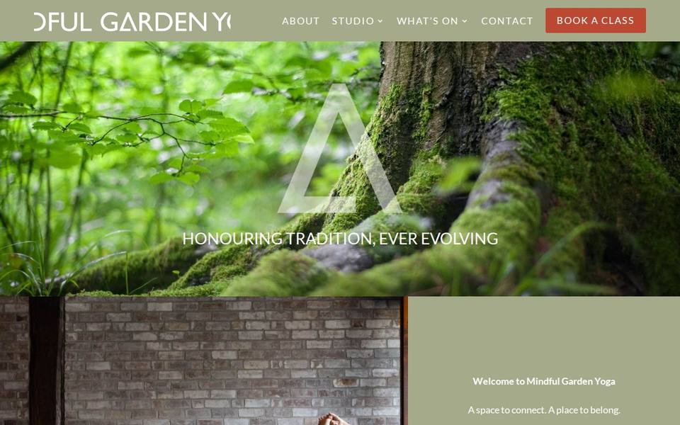 Mindful Garden Yoga website