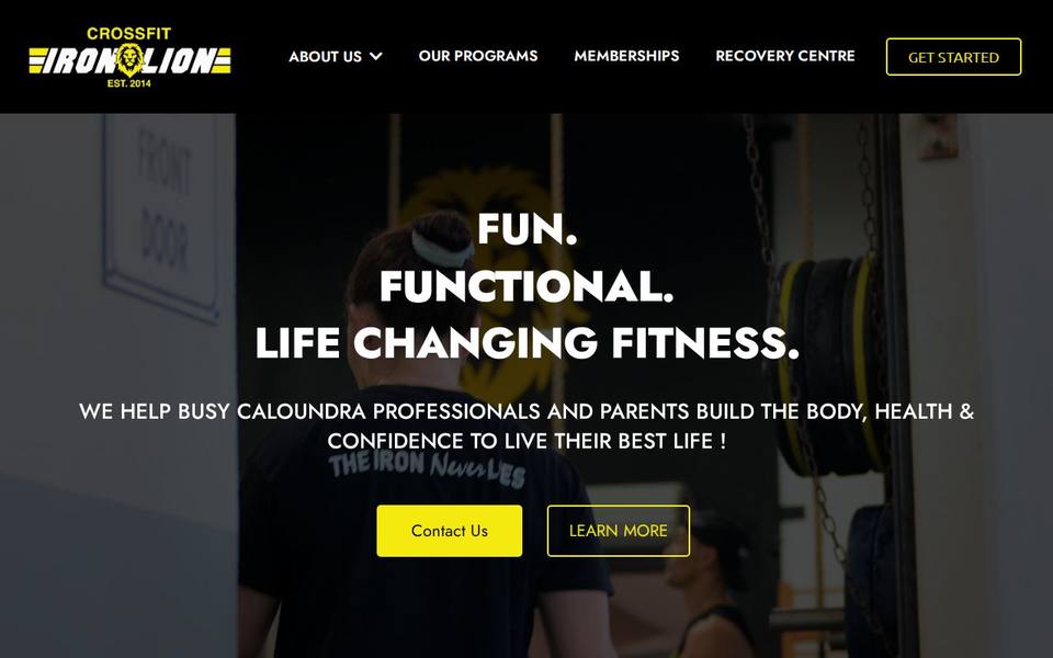 Crossfit Iron Lion website