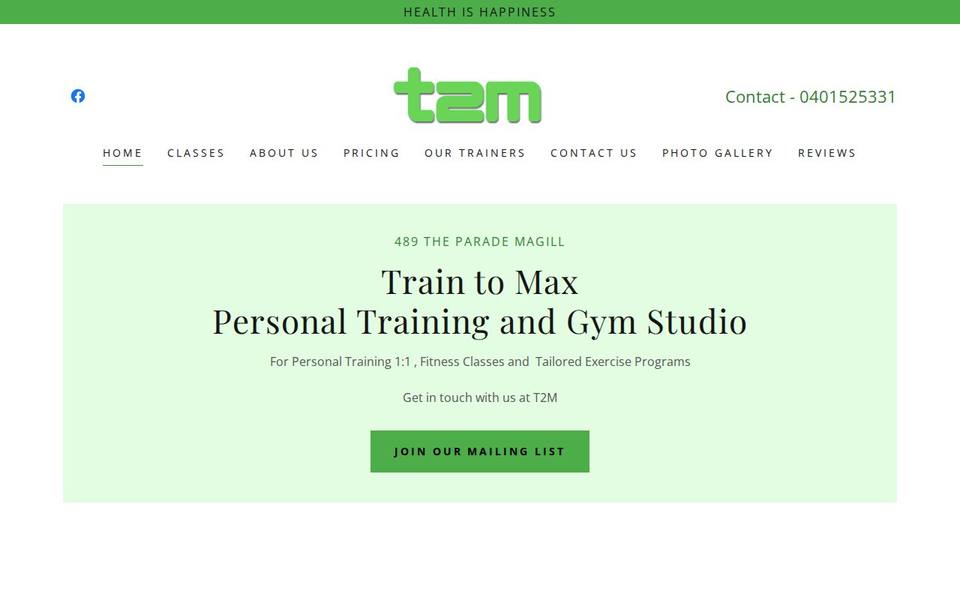 Train2Max website