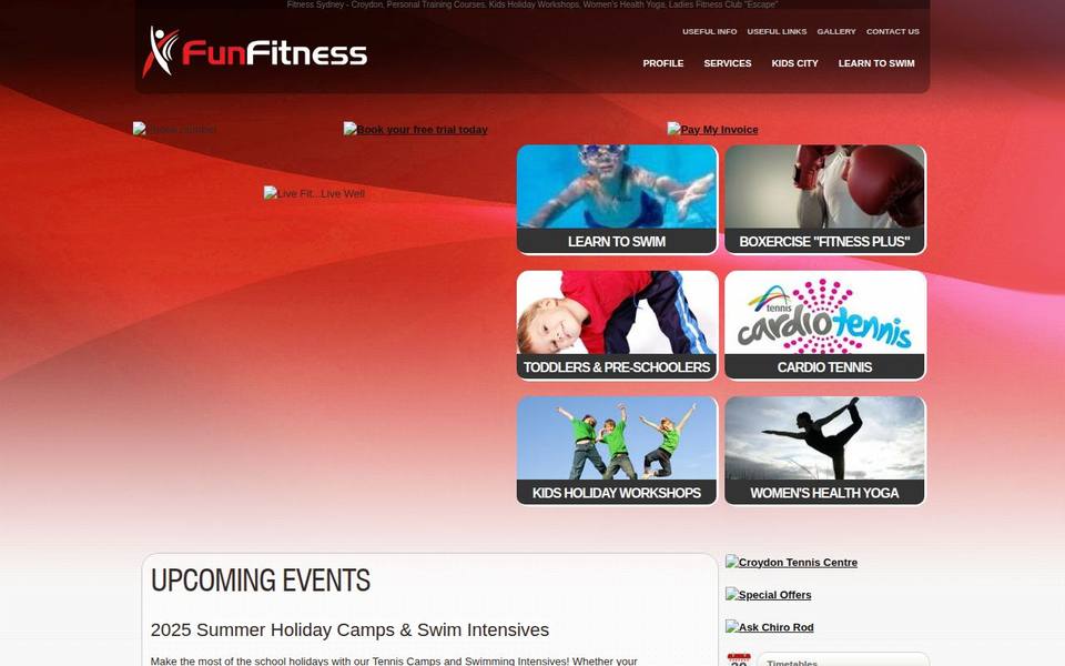 Fun Fitness website