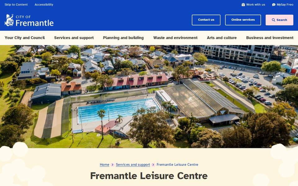 Fremantle Leisure Centre website