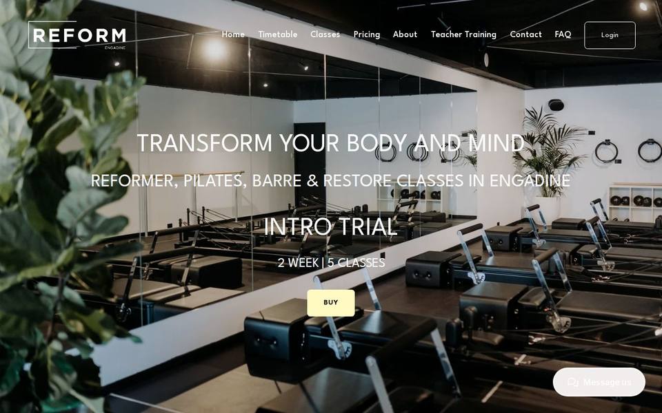 REFORM Engadine website