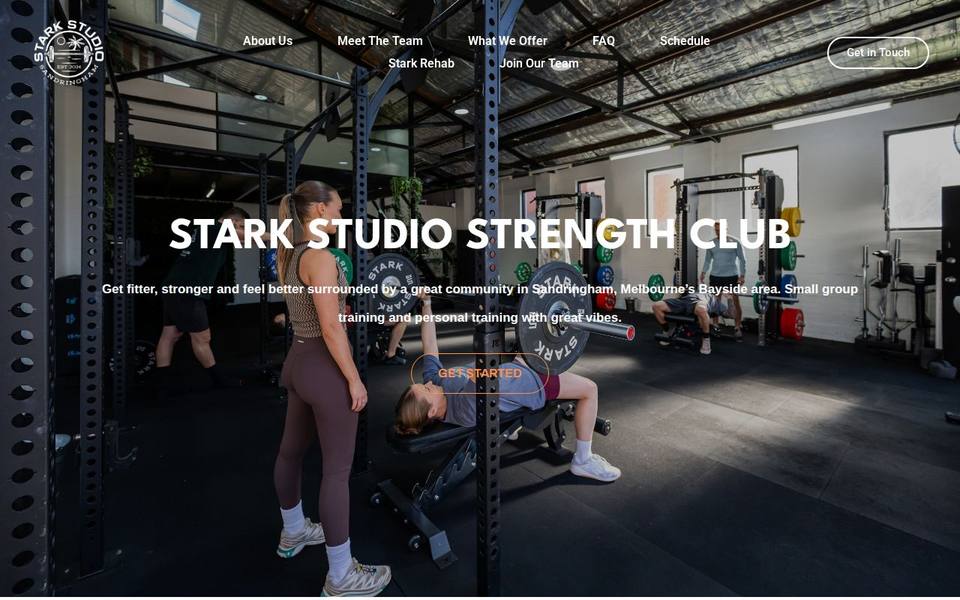 Stark Studio website