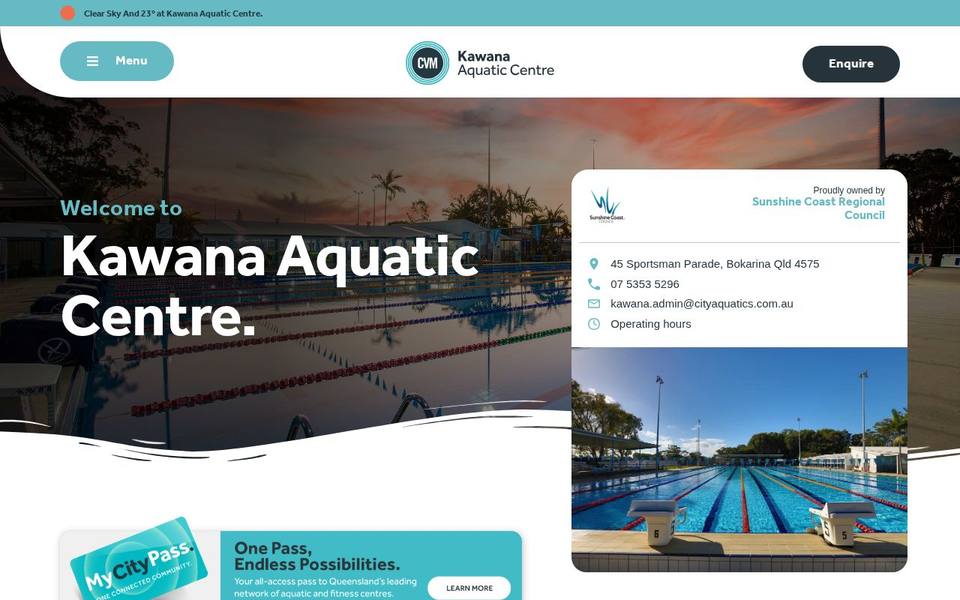 Kawana Aquatic Centre website