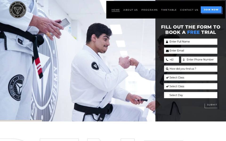 SJJA Jiu-Jitsu Academy website