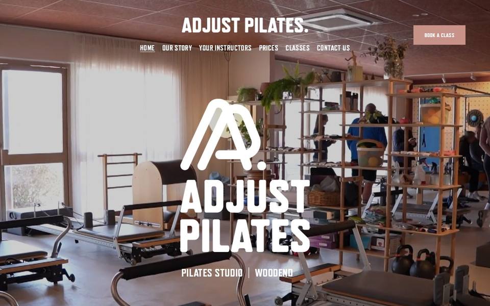 Adjust Pilates website