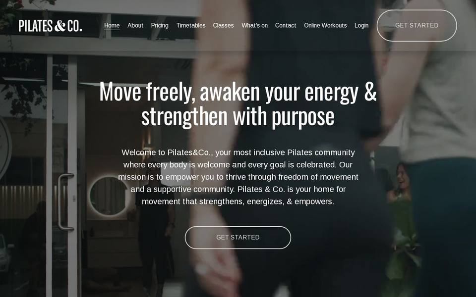 Pilates and Co. website
