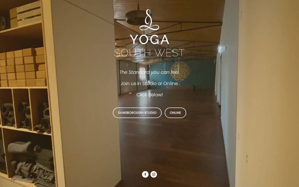 Yoga South West website