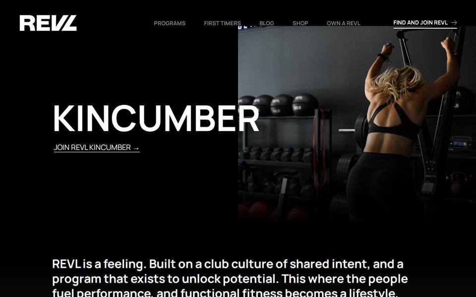 REVL Training Kincumber website