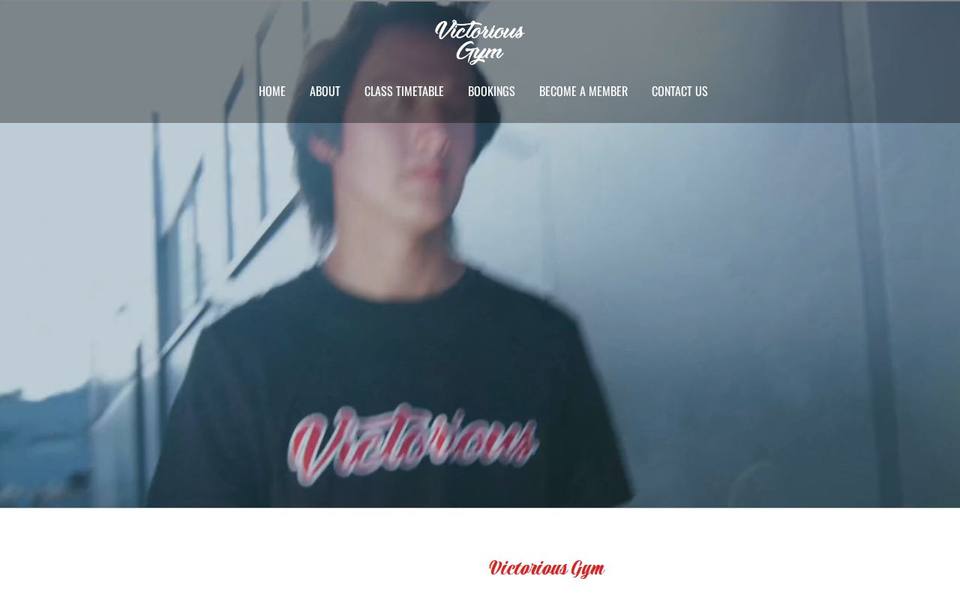 Victorious Gym website
