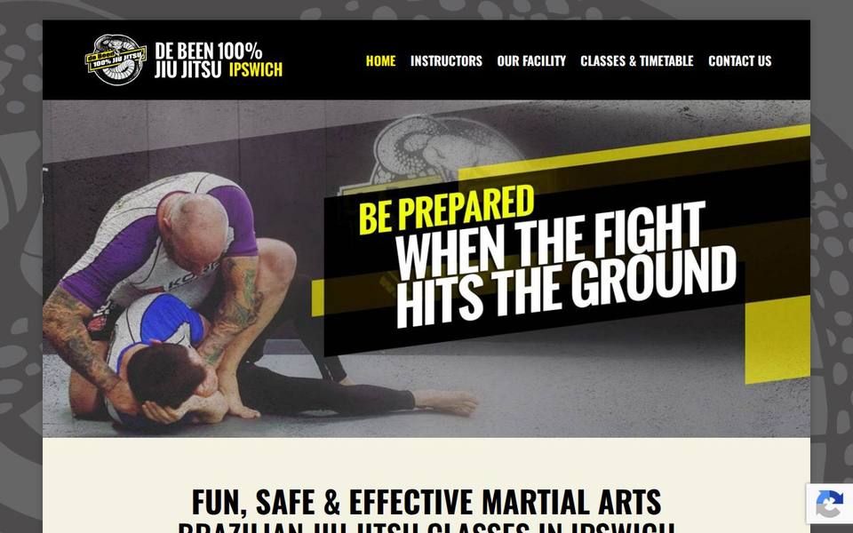 De Been 100% Jiu Jitsu website
