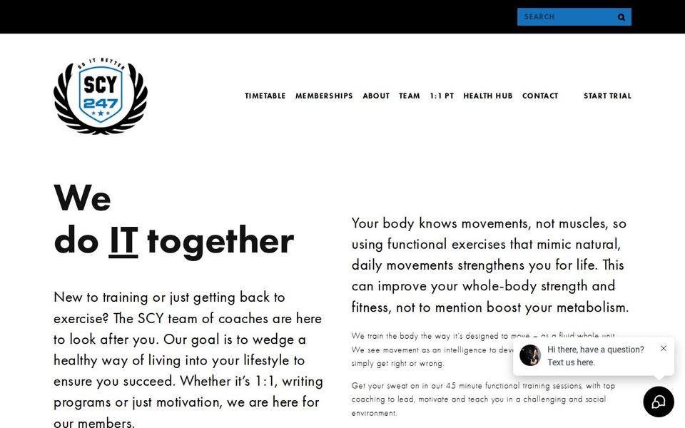 SCY247 Training website