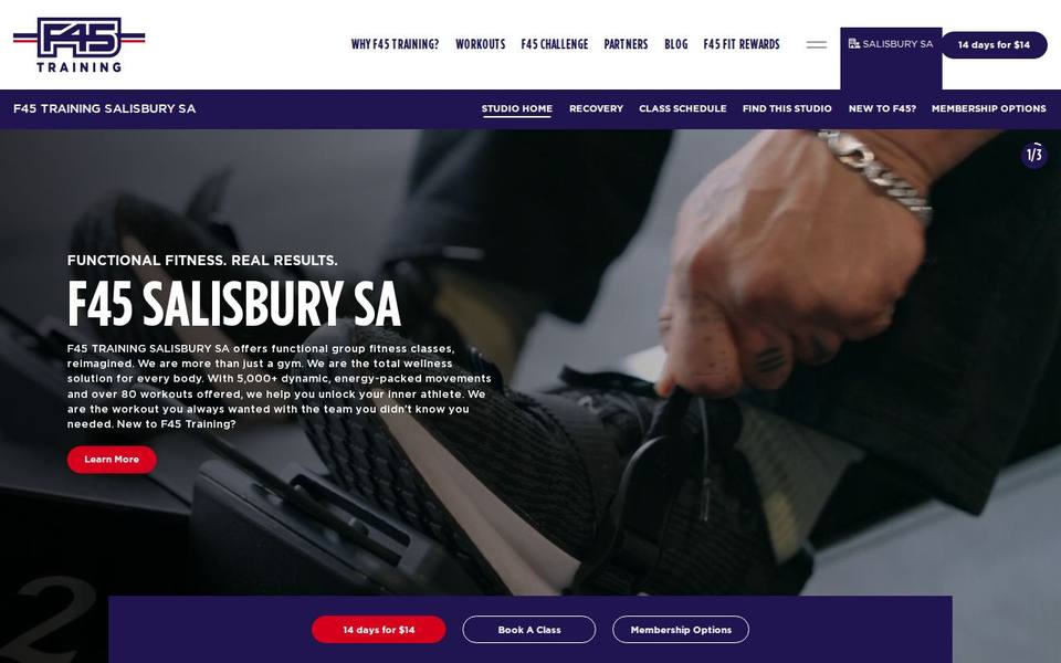 F45 Salisbury SA website