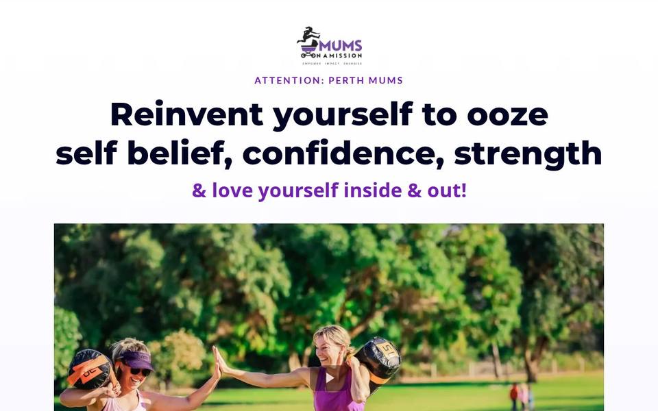 Mums on a Mission website
