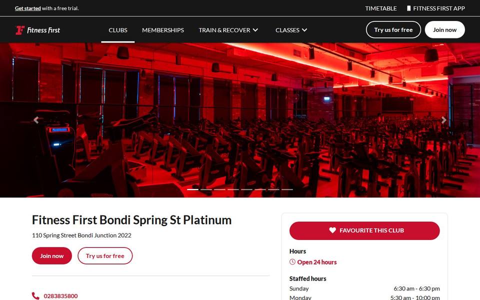Bondi Spring St Platinum website