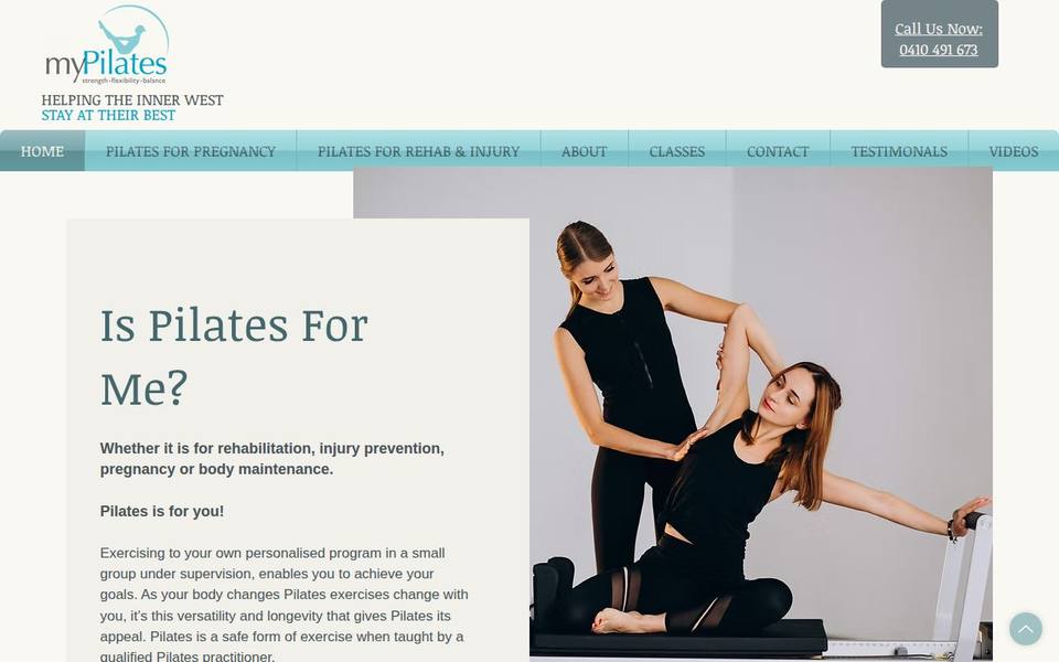 My Pilates website