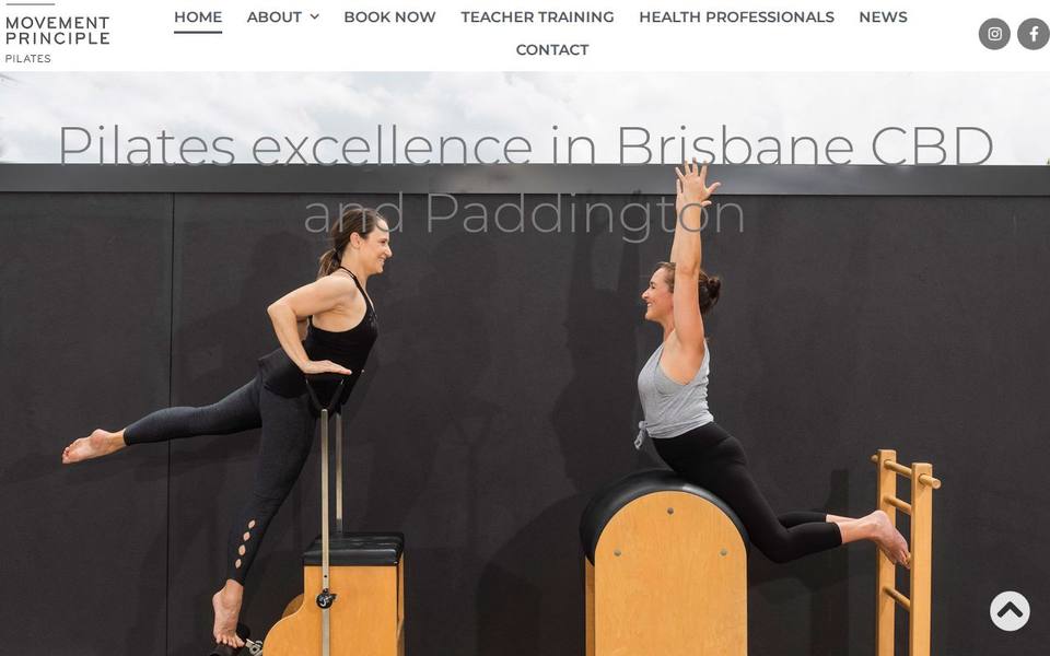 Movement Principle Pilates website