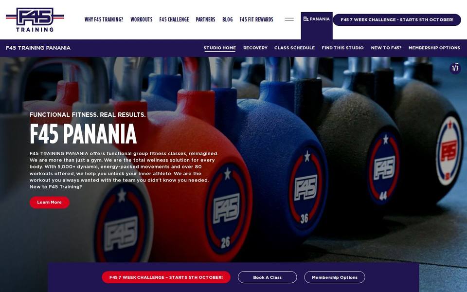 F45 Panania website