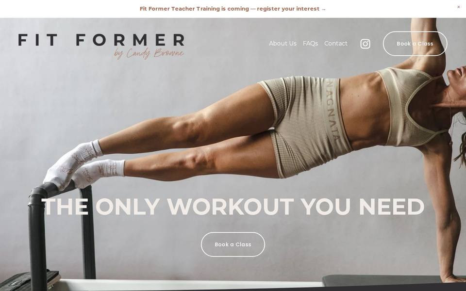 Fit Former by Candy Browne website
