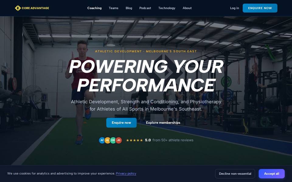 Core Advantage website