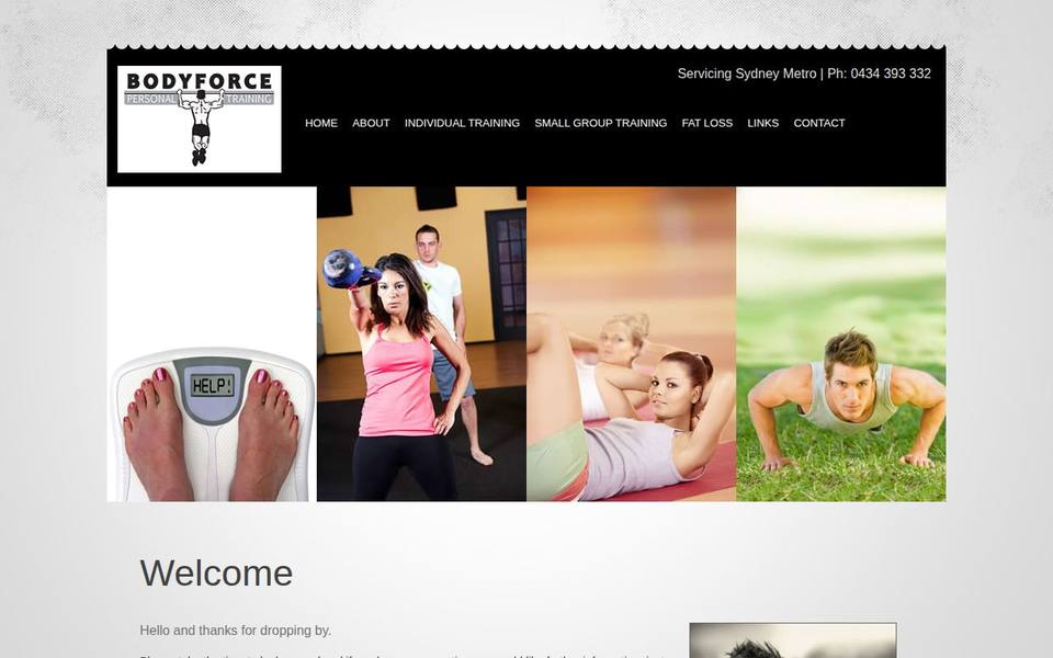 Bodyforce Personal Training website