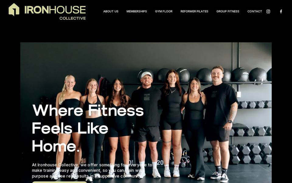 Ironhouse Fitness website