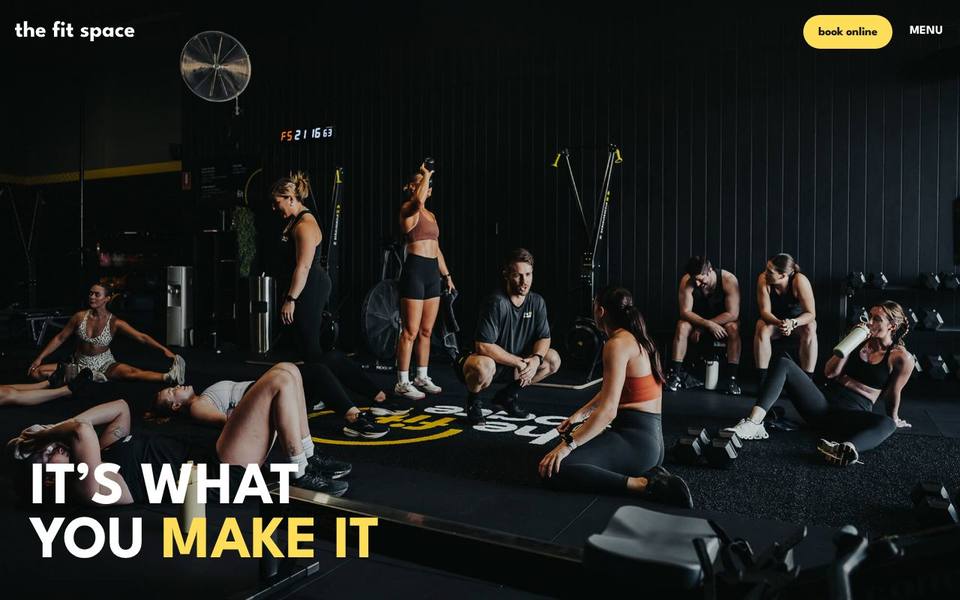 The Fit Space website