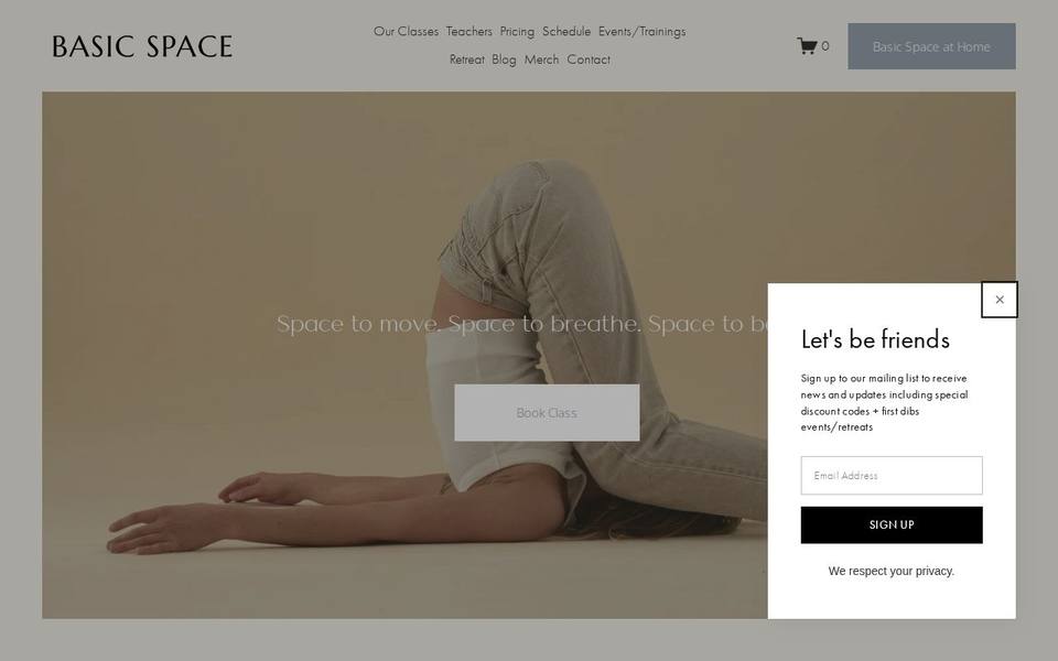 Basic Space website