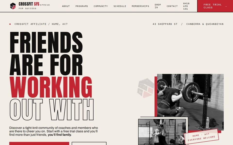 CrossFit SFS website