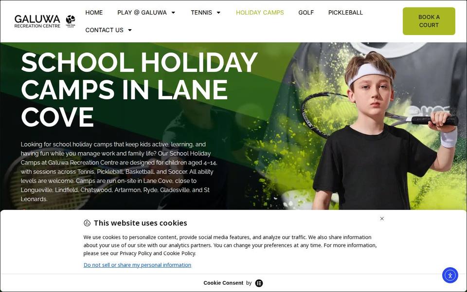 Galuwa Recreation Centre website