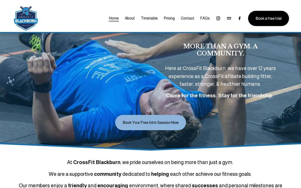 CrossFit Blackburn website