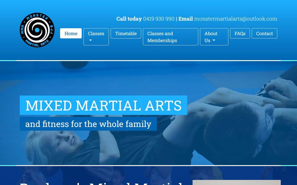Monster MMA website