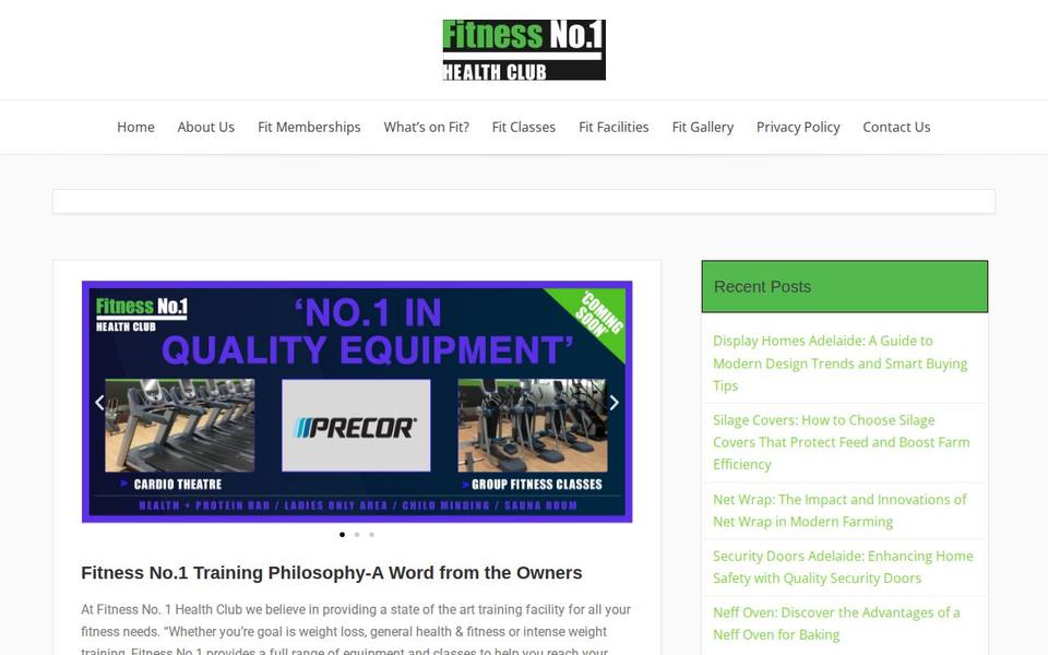 Fitness No 1 website