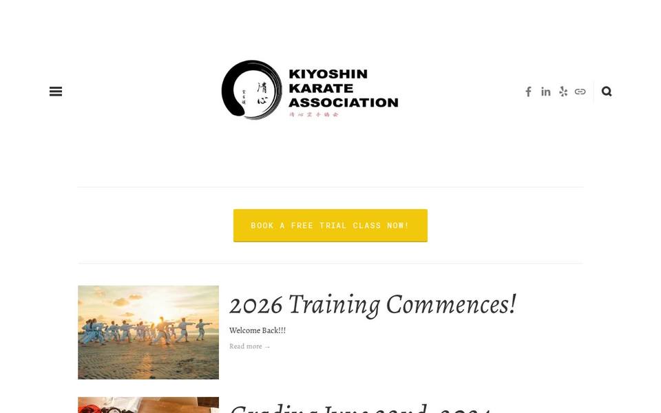 Kiyoshin Karate Association website