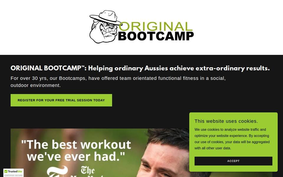 Bootcamp Brighton Le Sands website