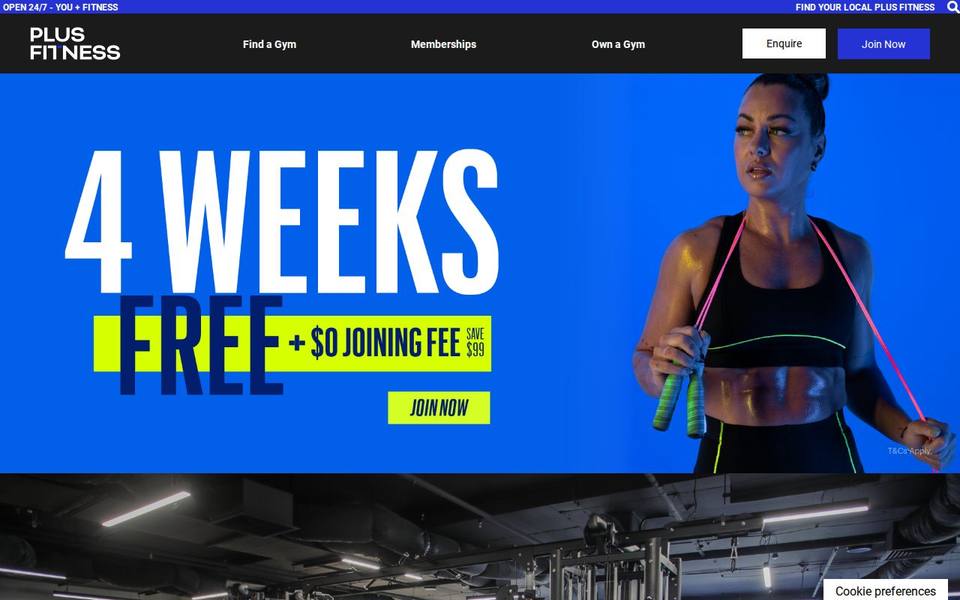 Plus Fitness Winmalee website