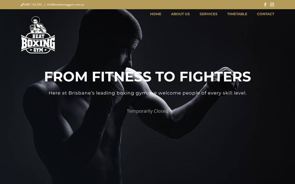 Beat Boxing Gym Brisbane website