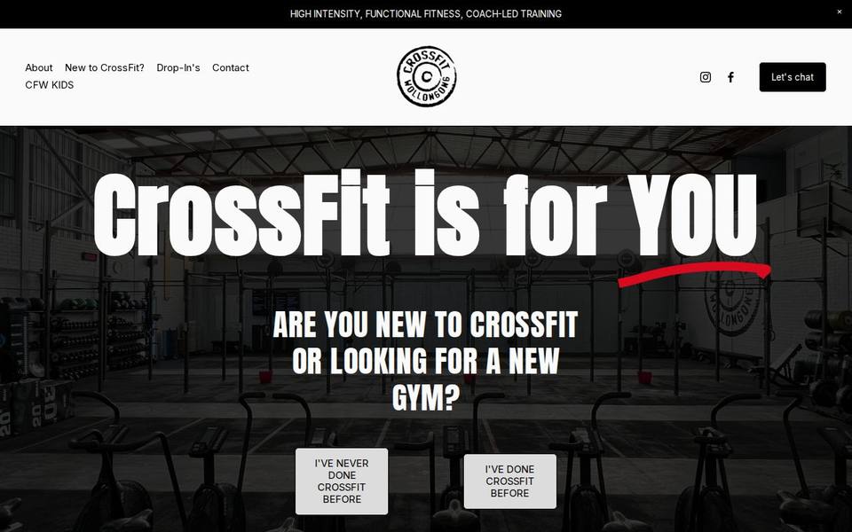CrossFit Wollongong website