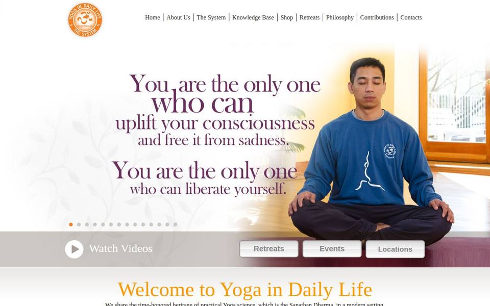 Yoga in Daily Life - Melbourne website