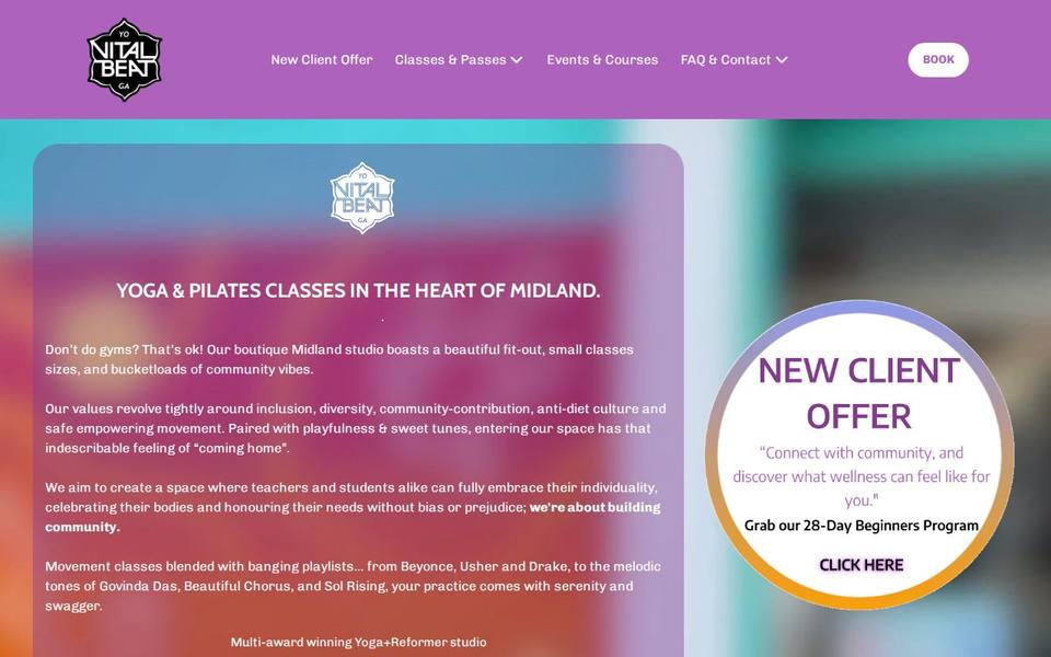 Vital Beat website