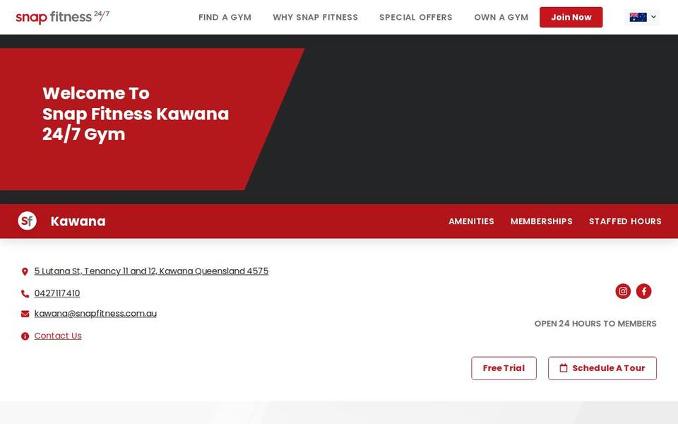 Snap Fitness Kawana website