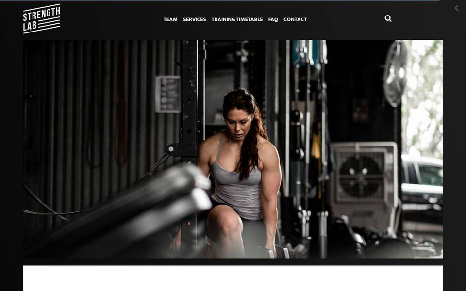 Strength Lab website