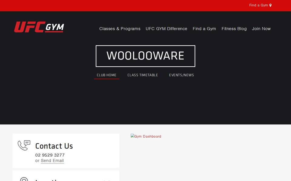 UFC GYM Signature Woolooware website
