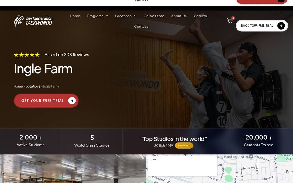 Next Generation Taekwondo Ingle Farm website