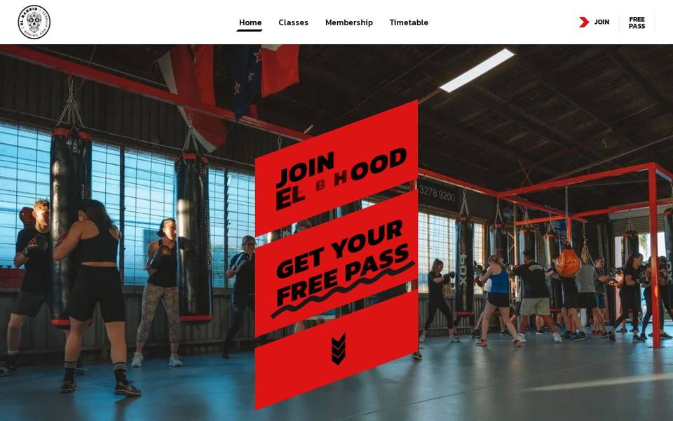 El Barrio Boxing and Fitness website