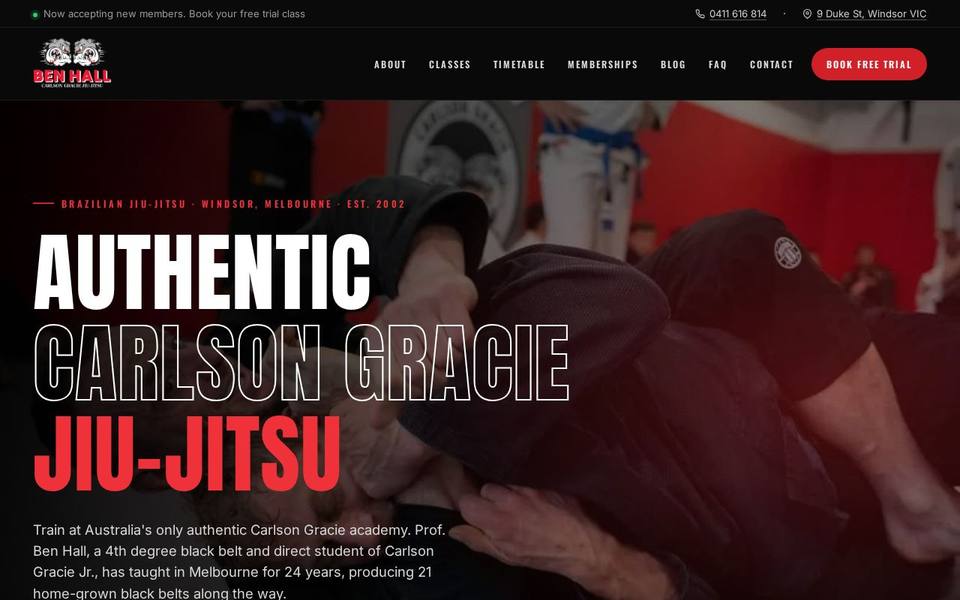 Carlson Gracie Jiu-Jitsu website